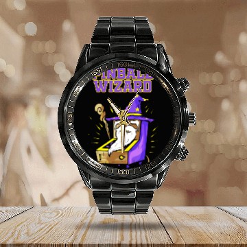 Discover Funny Pinball Machine Pinball Wizard Retro Arcade Calendar Steel Band Watch