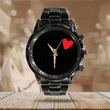 Discover Family Siblings Big Sister Love Calendar Steel Band Watch