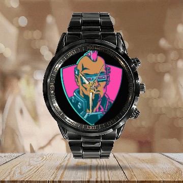 Discover cyberpunk 2077 Calendar Steel Band Watch