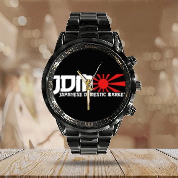 Discover Drift & Tuning Fan Jdm Automotive Apparel Car Meet Calendar Steel Band Watch