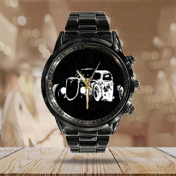 Discover Rad Rot / Hot Rod life ist to short Calendar Steel Band Watch