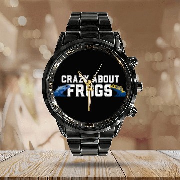 Discover Poison dart frog - Dendrobates Tinctorius Frog Calendar Steel Band Watch