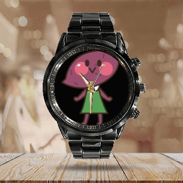 Discover Sweet Potato Head Calendar Steel Band Watch