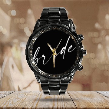 Discover Chic bride Future Mrs Calendar Steel Band Watch Bride Calendar Steel Band Watch Bridal