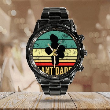 Discover Plant Daddy Funny Gardening Houseplants Calendar Steel Band Watch