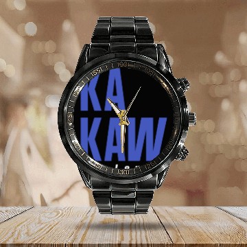 Discover St Louis Football Kakaw Calendar Steel Band Watch