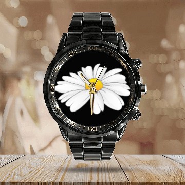 Discover Daisy - Flower Calendar Steel Band Watch