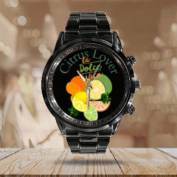 Discover Citrus Lover la Dolce Vita Calendar Steel Band Watch