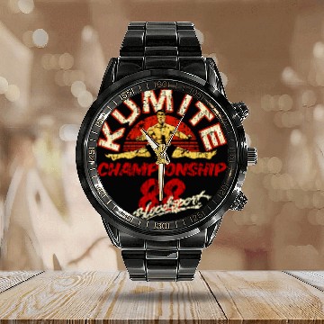 Discover Kumite Championship 88 Bloodsport Calendar Steel Band Watch