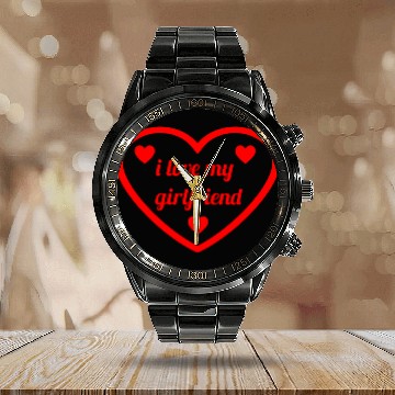 Discover i love my girlfriend Valentinstag Calendar Steel Band Watch