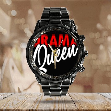 Discover Drama Queen - Gift Idea Calendar Steel Band Watch