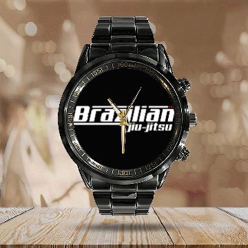 Discover Brazilian Jiu Jitsu Sign BJJ Calendar Steel Band Watch