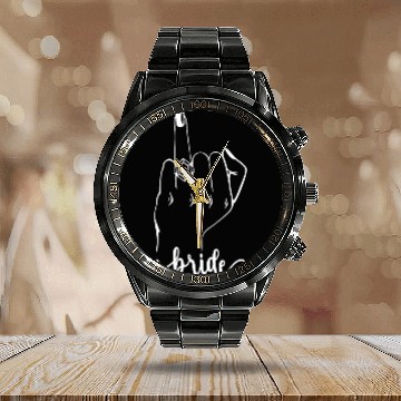 Discover Bride Ring Finger Engagement , Married Womens Gift Calendar Steel Band Watch
