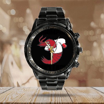 Discover Shrimpin' Ain't Easy Shrimp Jiu Jitsu Fighter Calendar Steel Band Watch