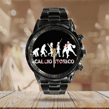 Discover Calcio Storico Evolution Calendar Steel Band Watch