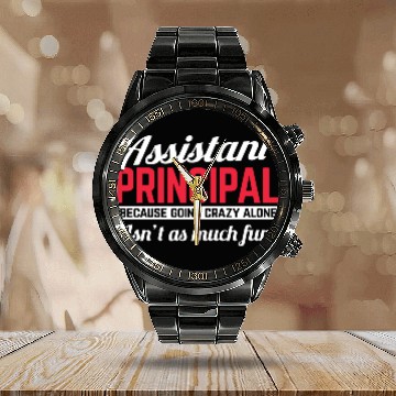 Discover Assistant Principal Assistant Principal Calendar Steel Band Watch