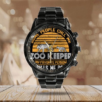 Discover Tiger tiger stripe predator gift idea Calendar Steel Band Watch