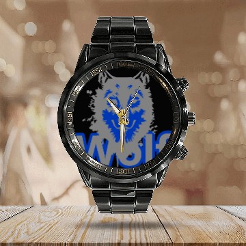 Discover Wolf Calendar Steel Band Watch