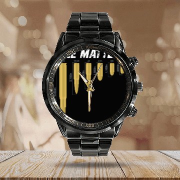 Discover Gun Army Combat Clothes Military shooting Soldier Calendar Steel Band Watch
