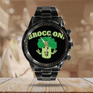 Discover Broccoli Calendar Steel Band Watch