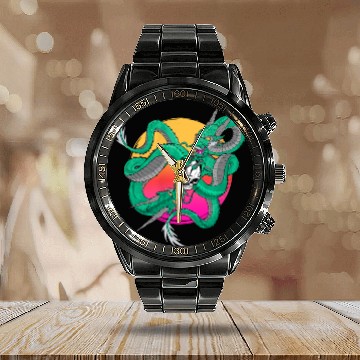 Discover Raging Dragon Shenron Calendar Steel Band Watch