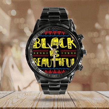 Discover Black Is Beautiful Africa Activists Antiracism Calendar Steel Band Watch