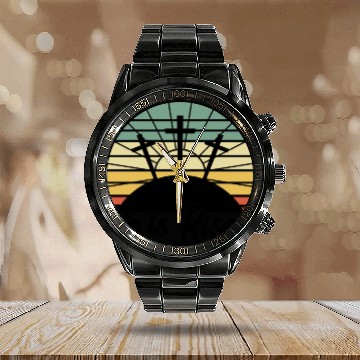 Discover He Is Risen Jesus 70S Retro Easter Religious Chris Calendar Steel Band Watch