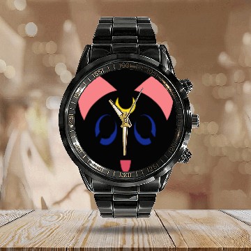 Discover Sailor Moon cat Calendar Steel Band Watch