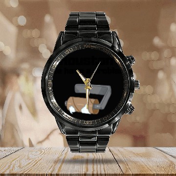 Discover Houston We have a problem Calendar Steel Band Watch