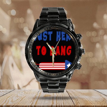 Discover Just Here to Bang 4th of July Fireworks merch Calendar Steel Band Watch