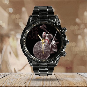 Discover God Of War Ask The Axe Calendar Steel Band Watch