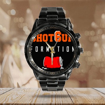 Discover Baker Mayfield merch Calendar Steel Band Watch