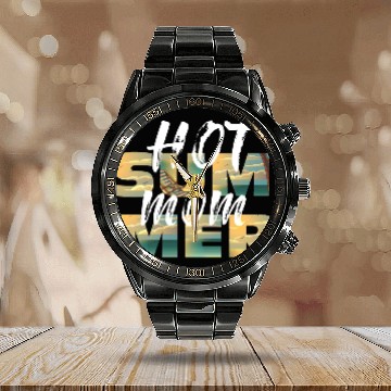 Discover Hot Mom Summer Calendar Steel Band Watch