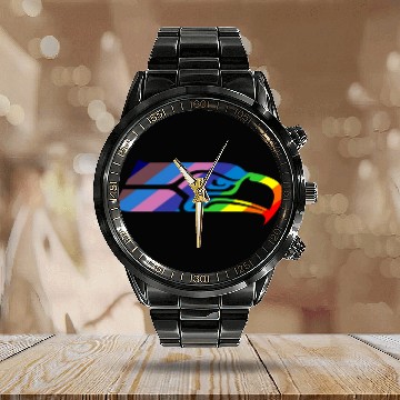 Discover seahawks pride Baseball Jerseys Calendar Steel Band Watch