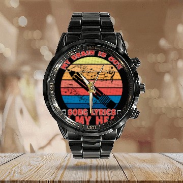 Discover Brain Is 80 Song Lyrics In Head Music Teacher Treb Calendar Steel Band Watch