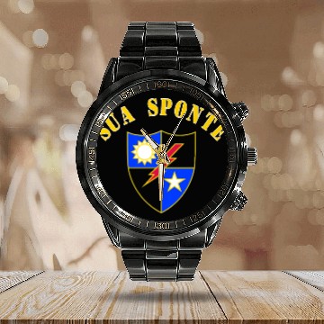 Discover Veteran Gift-Army Ranger Sua Sponte 75th Ranger Re Calendar Steel Band Watch