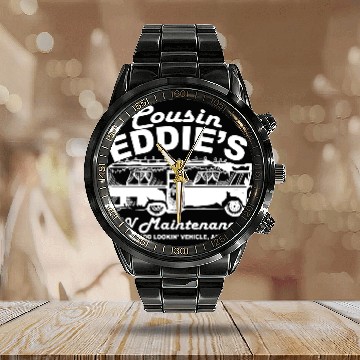 Discover Cousin Eddies Rv Maintenance Calendar Steel Band Watch