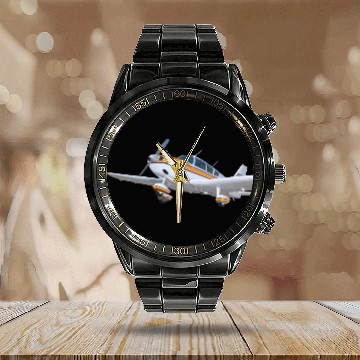 Discover piper pa 28 cherokee Calendar Steel Band Watch