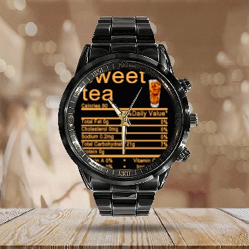 Discover sweet tea Calendar Steel Band Watch
