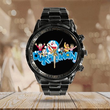Discover Doraemon Calendar Steel Band Watch