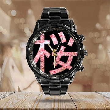 Discover Cherry bloosom , Sakura, Cherry Blossom Calendar Steel Band Watch