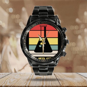 Discover Y All Need Science Puns Cool Gifts For Geek Genius Calendar Steel Band Watch