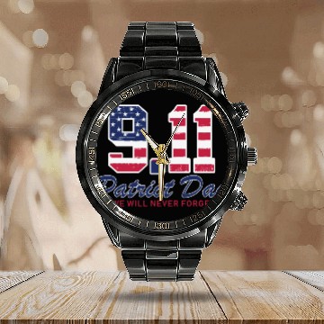Discover Patriot Day Never Forget 9 11 Anniversary Calendar Steel Band Watch
