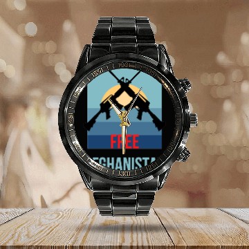Discover free afghanistan Calendar Steel Band Watch