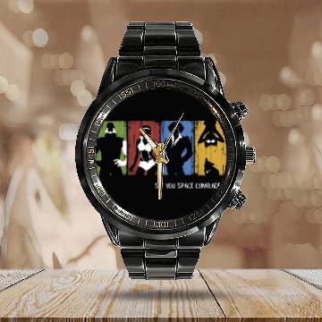 Discover See you space cowboy Calendar Steel Band Watch
