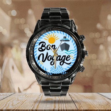 Discover Bon Voyage Calendar Steel Band Watch