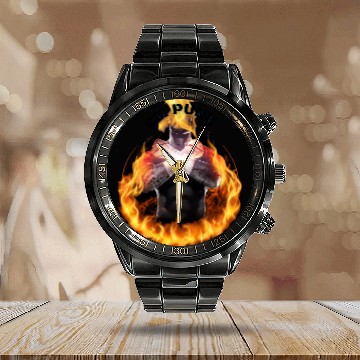 Discover CM Puunk Calendar Steel Band Watch