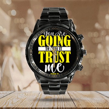 Discover You Are Going To Make It Psalm 23 Jesus Christian Calendar Steel Band Watch