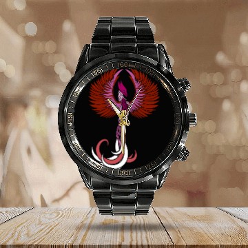 Discover Lesbian Phoenix Support Design Colors Of Lesbian Calendar Steel Band Watch