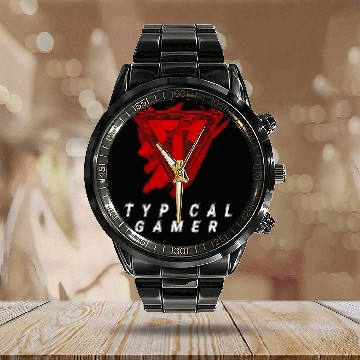 Discover Typical Gamer Calendar Steel Band Watch